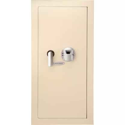 0.82 Cu. Ft. Steel Large Wall Biometric Safe, Cream