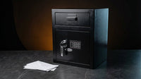 1.1 Cu. Ft. Steel Large Keypad Depository Safe, Black — Lifestyle