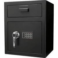 1.1 Cu. Ft. Steel Large Keypad Depository Safe, Black
