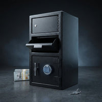 Large Locker Depository Safe with Digital Keypad, 0.72 and 0.78 Cu. Ft. — Studio Shot