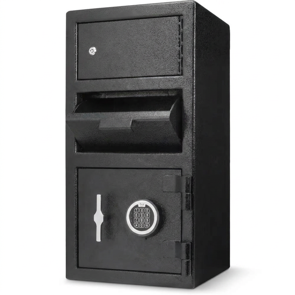 Large Locker Depository Safe with Digital Keypad, 0.72 and 0.78 Cu. Ft. — Studio Shot