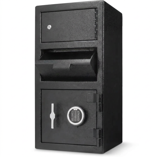 Large Locker Depository Safe with Digital Keypad, 0.72 and 0.78 Cu. Ft. — Studio Shot