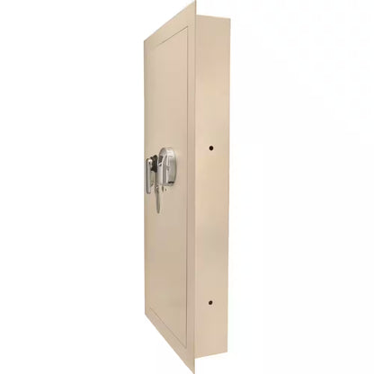 0.82 Cu. Ft. Steel Large Wall Biometric Safe, Cream